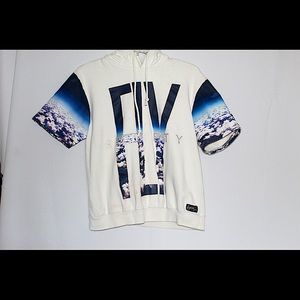 Men’s short sleeve hoodie “fly society”